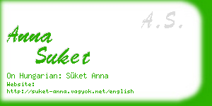 anna suket business card